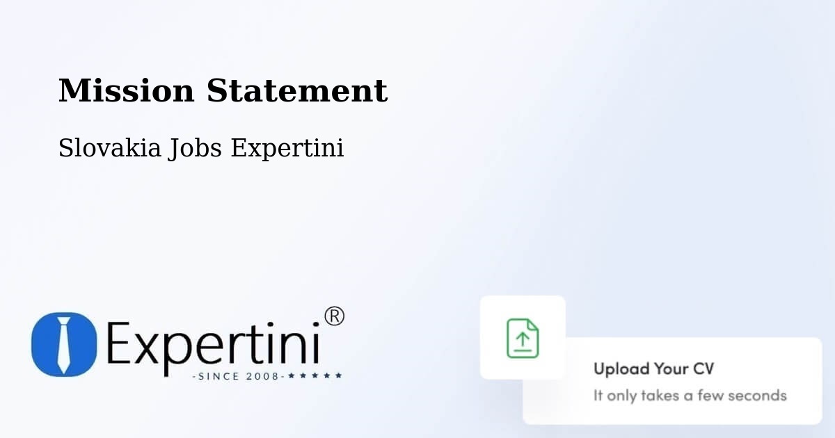 Corporate Mission – Spišská Belá - Slovakia Jobs Expertini
